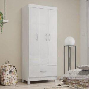 Guarda Roupa Solteiro 3 Portas 1 Gaveta
