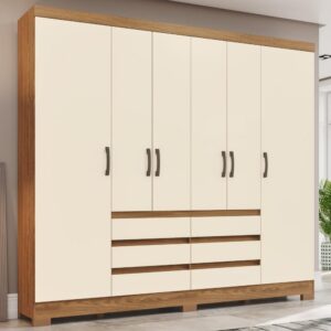 Guarda Roupa Casal 6 Portas 6 Gavetas