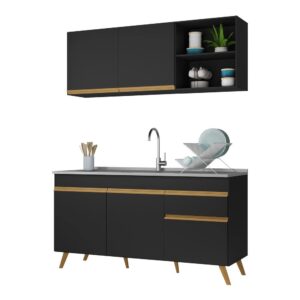 Cozinha Compacta com Armário e Balcão