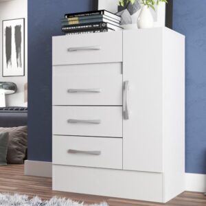 Cômoda Sapateira Grande 4 Gavetas 1 Porta