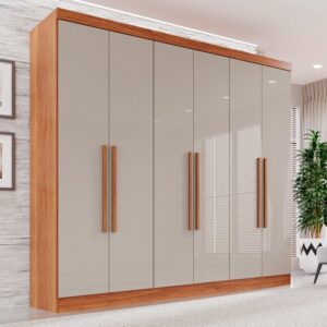Guarda Roupa Casal 6 Portas 2 Gavetas