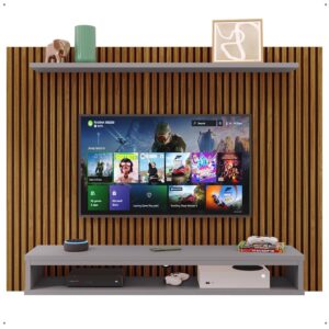 Estante Painel Parede Suspenso Tv 40 42 47 48 Polegadas Prateleira Superior Decorativa