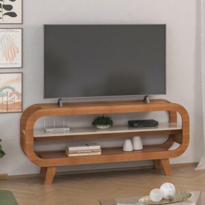Rack 1,33m para TV até 60" com estrutura usinada MDF 15mm